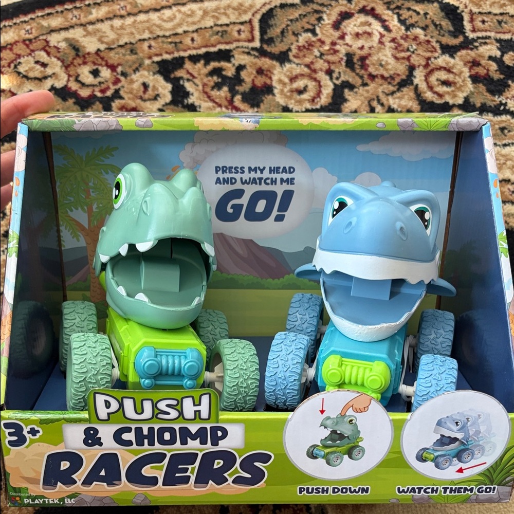 Push & Chomp Racers Dinosaur Toy Set - Picture 2 of 4